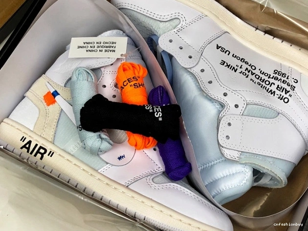 Retro White Off-White Air 1 Jordan AQ0818-100 High 0815